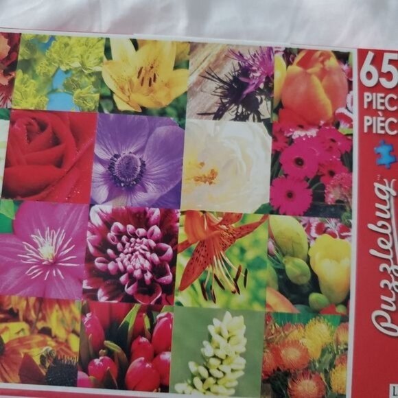NIB Summer Flower Collage Puzzle 650 PCS - Picture 6 of 11